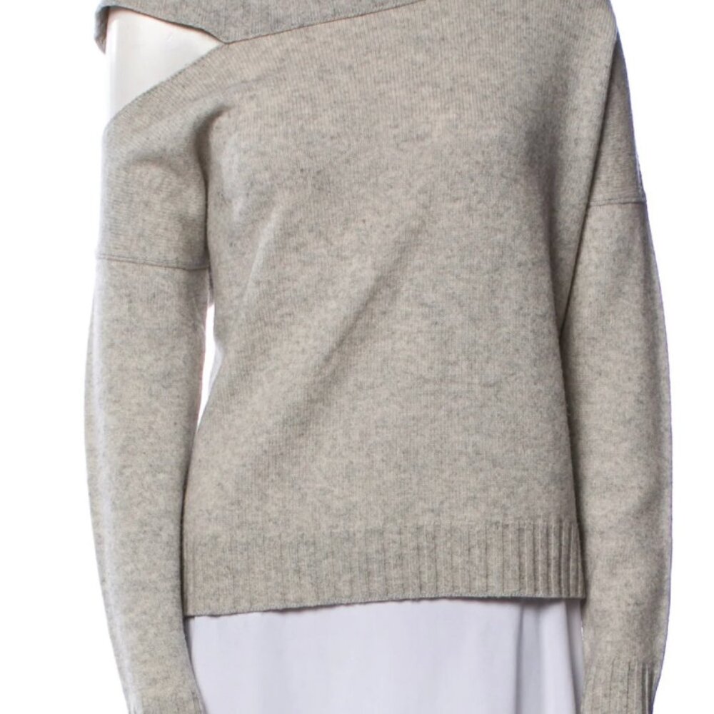 VInce Cold Shoulder Gray Sweater Size Small